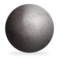 Iron globe icon 